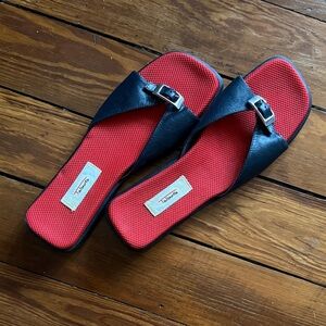 Talbots Black and Red Women's Sandals size 7
